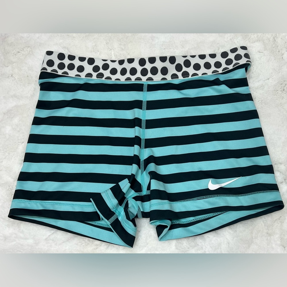 Nike pro striped compression shorts